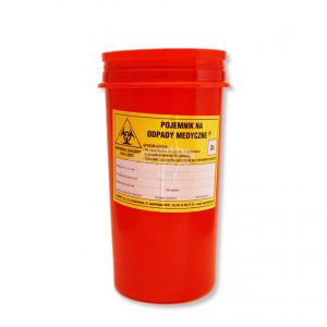 Pojemnik na odpady plastikowy 2L