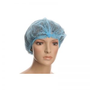 Czepek typu `harmonijka` CLIP (niebieski) włókninowy (100szt)