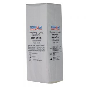 KOMPRESY niesterylne 5cm x 5cm ( 100 sztuk )