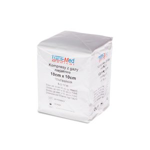 KOMPRESY niesterylne 10cm x 10cm ( 100 sztuk )
