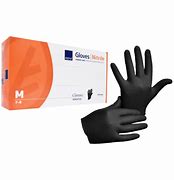 Rękawiczki nitrylowe Gloves Nitryle Classic Sensitive Black roz. M 100 szt. Abena