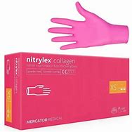 Rękawiczki nitrylowe Magenta Fuksja roz. XS 100 szt. Mercator