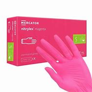 Rękawiczki nitrylowe Magenta Fuksja roz. S 100 szt. Mercator