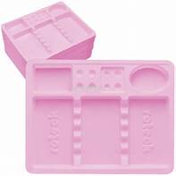 Stomatologiczne tacki jednorazowe różowe - 100 szt. ROTECK